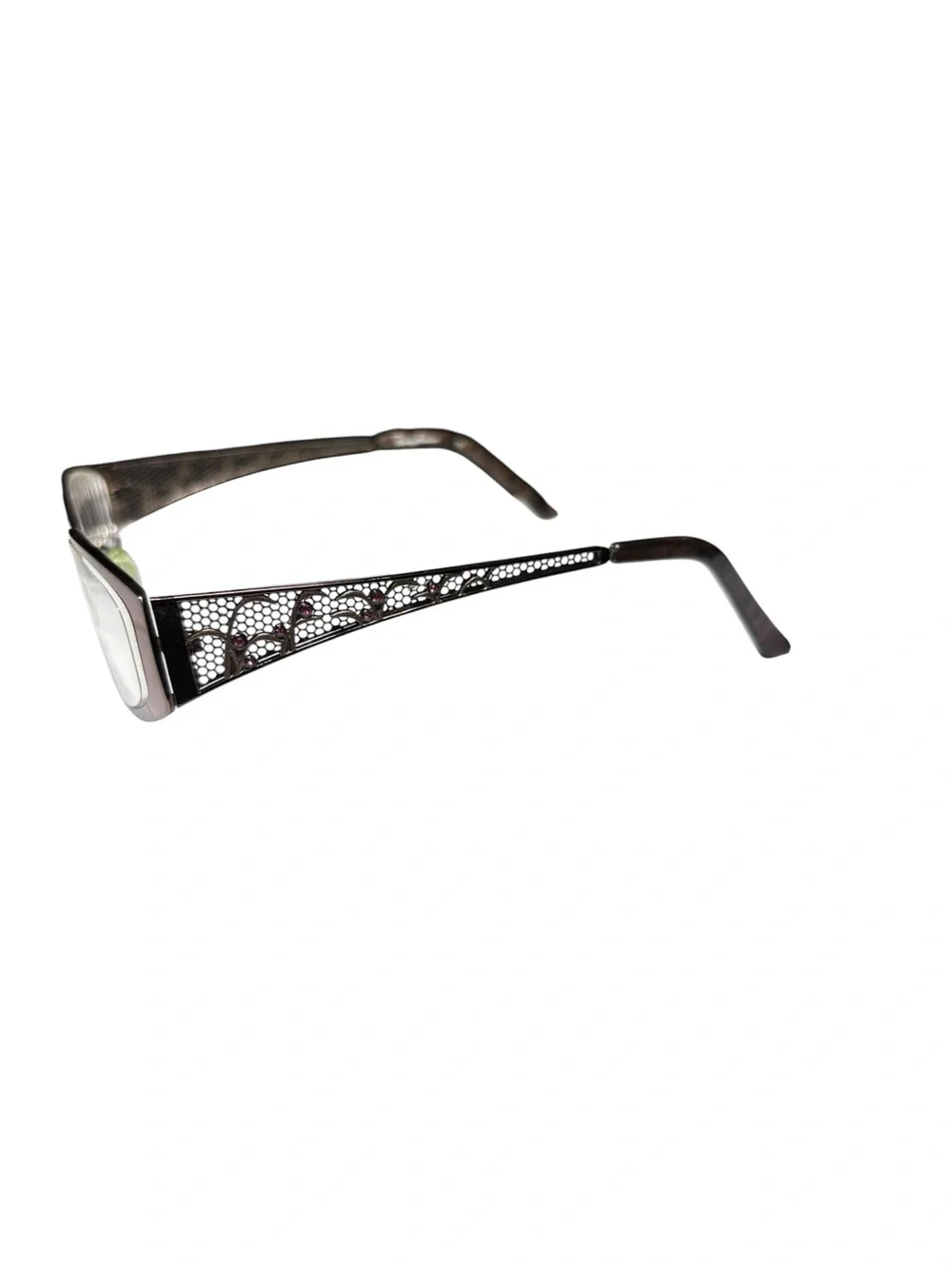 Tommy Bahama Womens Mocha TB121 Eyeglasses Frames 50 17 130 Rhinestone Detail